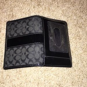 Black coach wallet